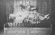 Nita, the hypnotised and suspended lady, before 1902